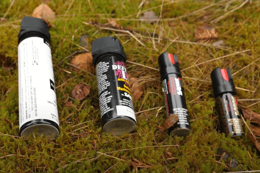 Abwehrsprays, verschiedene Arten. Quelle: Rigad