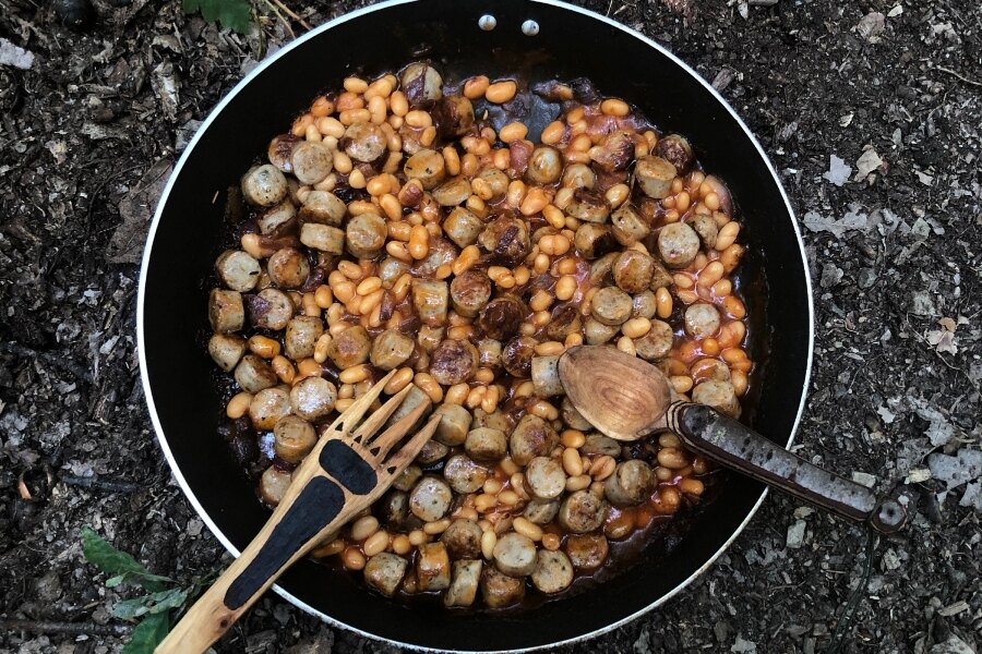 Outdoor-Kochen - Gulasch
