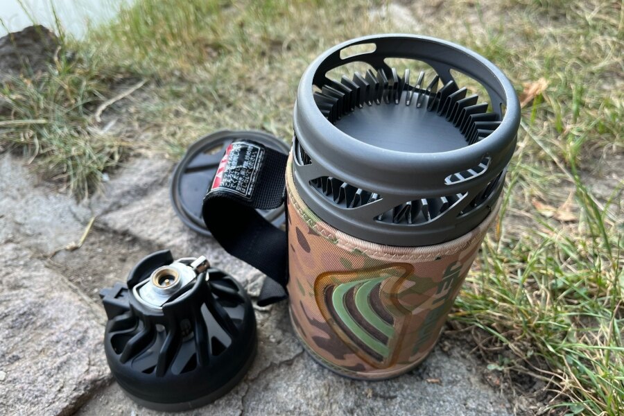 Jetboil Flash Outdoor-Kocher mit FluxRing-Technologie.