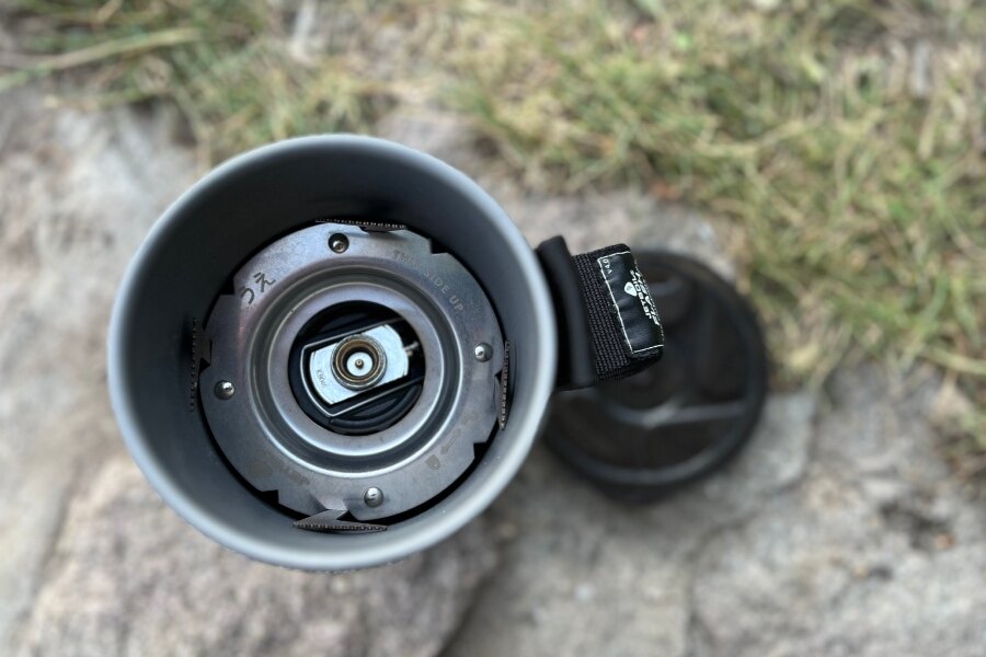 Jetboil Flash System - zusammengeklappt.