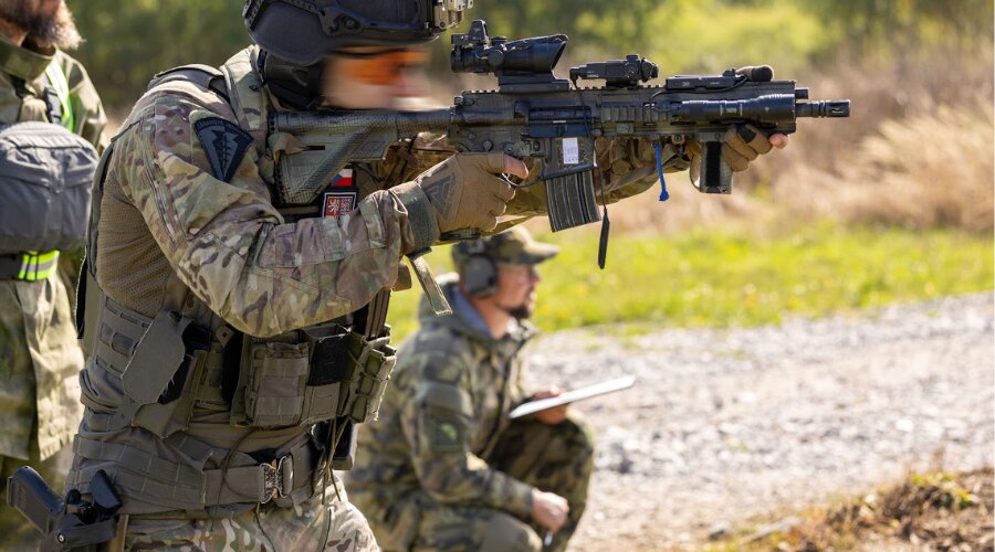 Soldat, Schießerei, Koppel