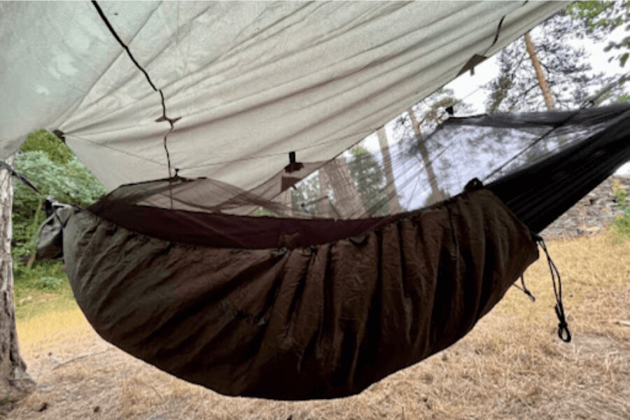 Hängematte, underquilt, Plane