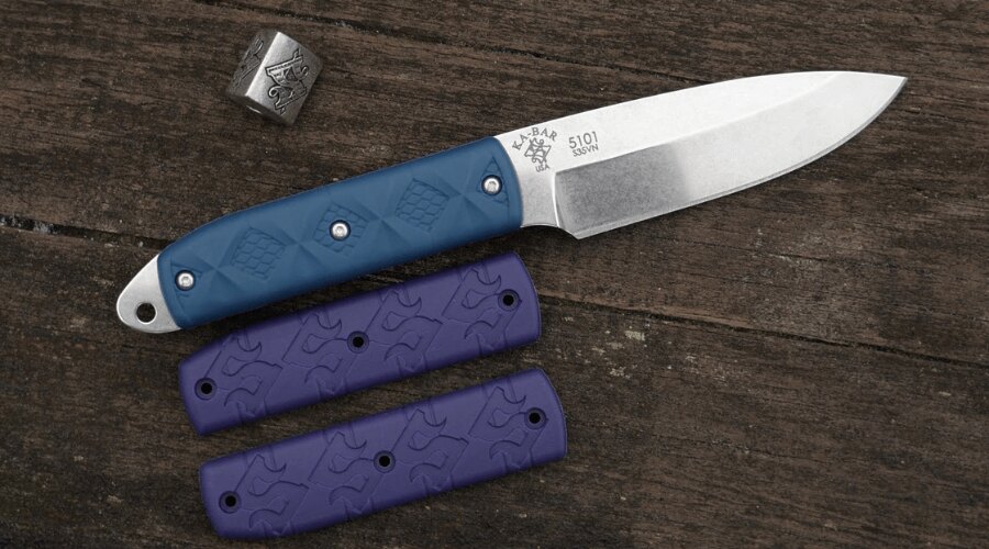 Boss KA-BAR Messer und Ersatzgriffschalen