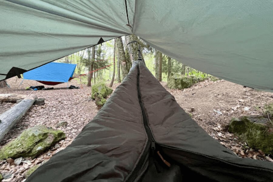 Hängematte und Tarp, Zeltplane