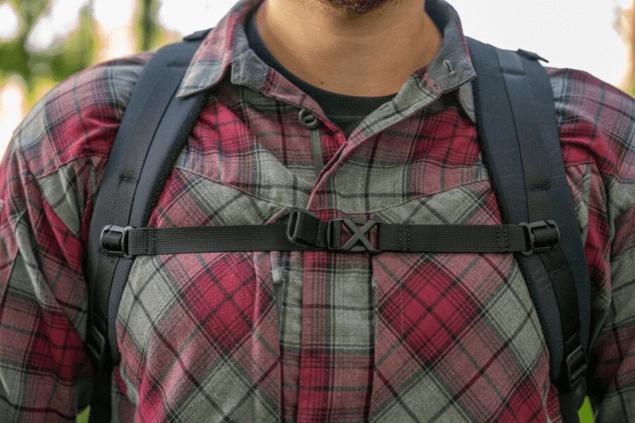 Summit Helikon-Tex Rucksack, Brustgurt. Quelle: L.G. (Autor)