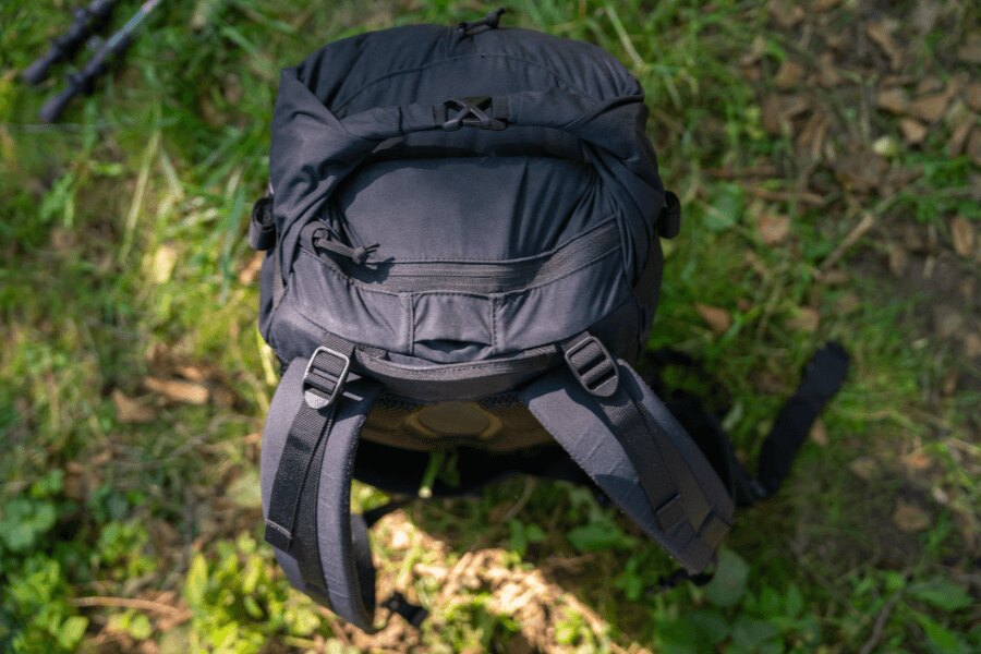 Rucksack Summit Helikon-Tex, obere Seite. Quelle: L.G. (Autor)