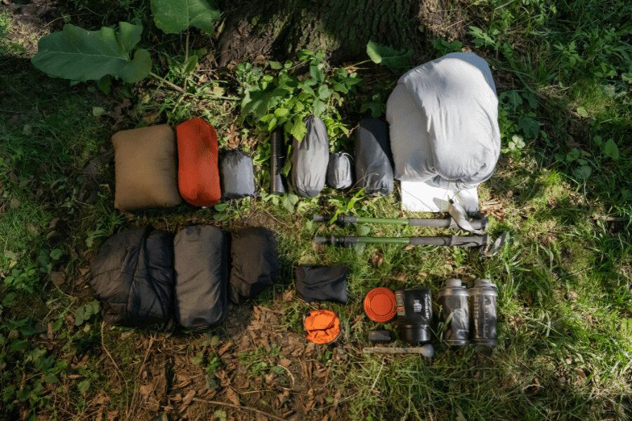 Summit Helikon-Tex, Inhalt des Rucksacks. Quelle: L.G. (Autor)