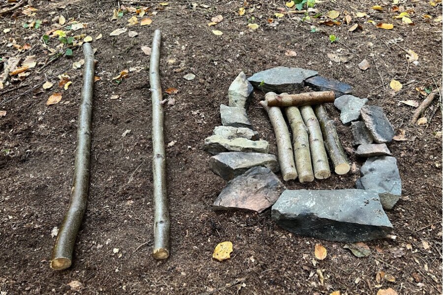 Vorbereitung zum Entzünden eines Feuers. Quelle: Streichholz