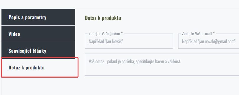 Produktanfrage