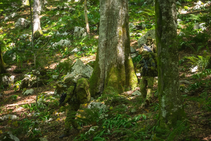 Tarnmuster PenCott™ GreenZone™ im Einsatz im Wald