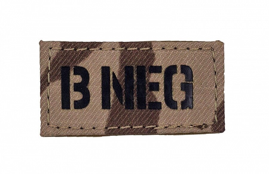 AČR IR Combat Systems® Blutgruppe B NEG - Muster 95 Wüste