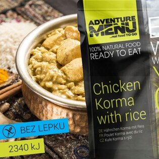 Adventure Menu® - Hähnchen Korma mit Reis 400 g