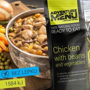 Adventure Menu® - Hähnchen nach Gärtnerart mit Bohnen 400 g
