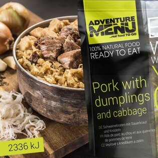 Adventure Menu® - Schweinefleisch mit Knödeln und Kraut