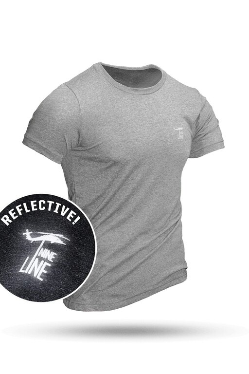 Athletic Reflective Dropline Logo T-Shirt Nine Line®