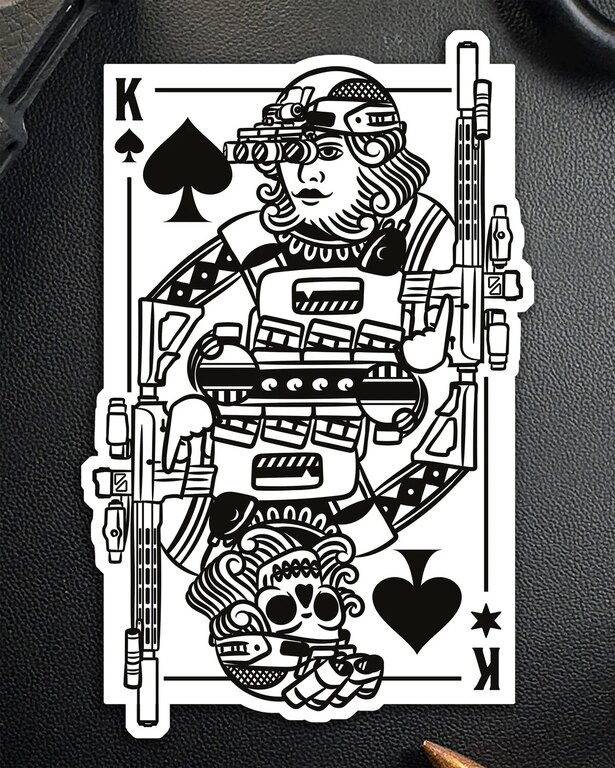 Aufkleber King of Spades Brothers in Arms®