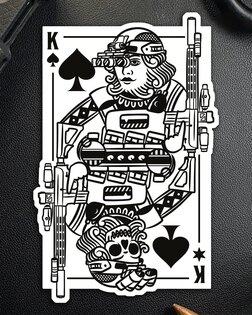 Aufkleber King of Spades Brothers in Arms®