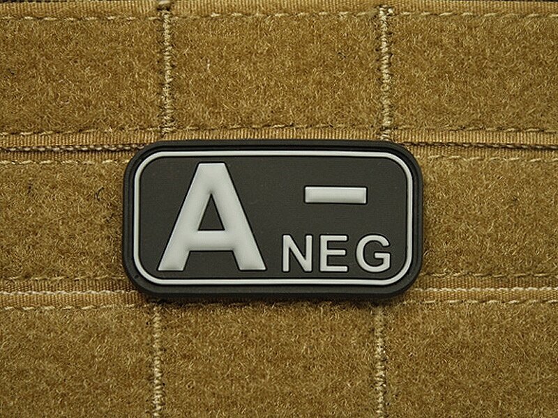Aufnäher JTG® Blutgruppe A negativ