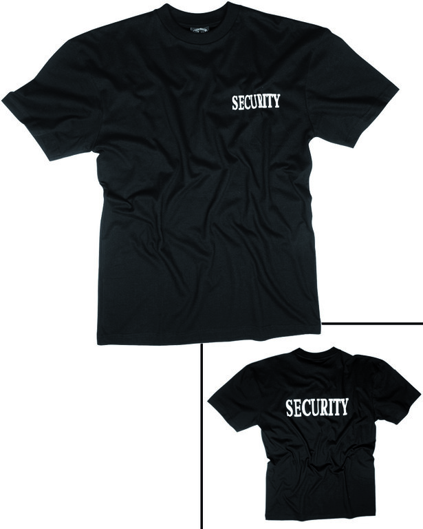 Baumwoll-SICHERHEIT T-Shirt II Mil-Tec® - schwarz