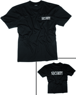 Baumwoll-SICHERHEIT T-Shirt II Mil-Tec® - schwarz