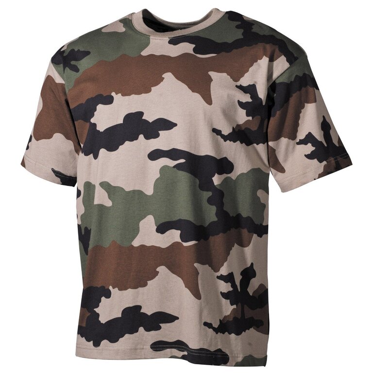 Baumwoll-T-Shirt US Army MFH® mit kurzen Ärmeln
