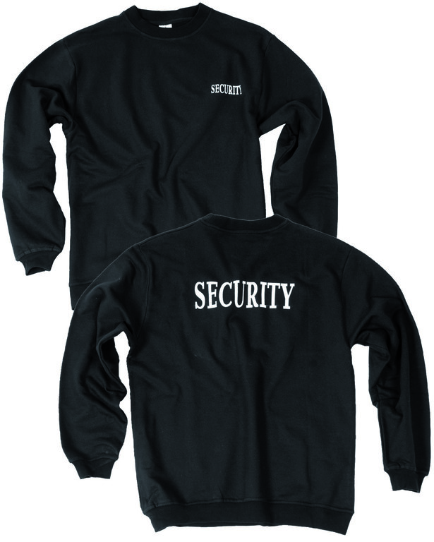 Baumwollpullover SECURITY Mil-Tec® - schwarz