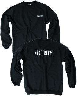 Baumwollpullover SECURITY Mil-Tec® - schwarz