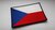 Bestickte Flagge mit Klettverschluss Tschechische Republik TA® 13 cm x 9 cm