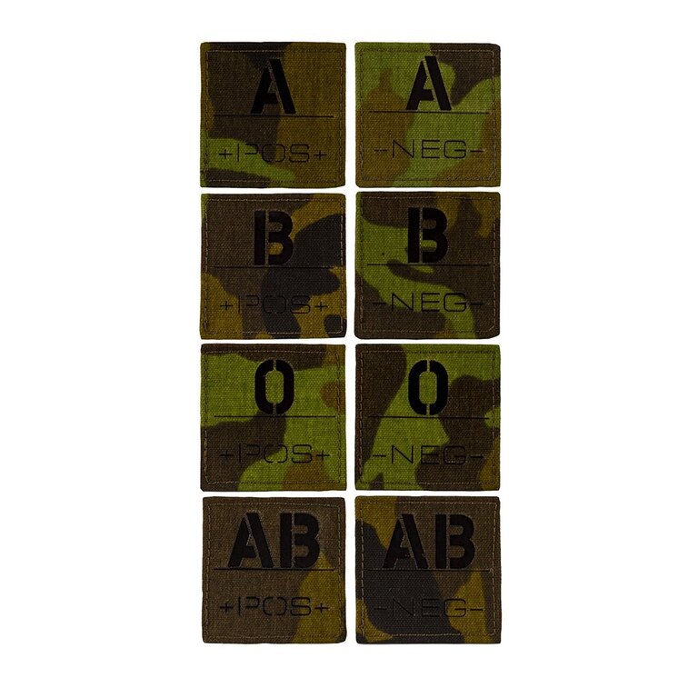 Blutgruppennamensschild AČR IR Combat Systems®