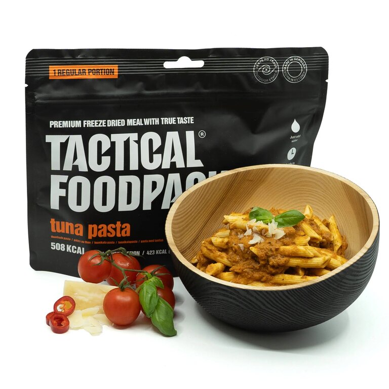 Dehydrierte Nahrung Nudeln mit Thunfisch Tactical Foodpack®