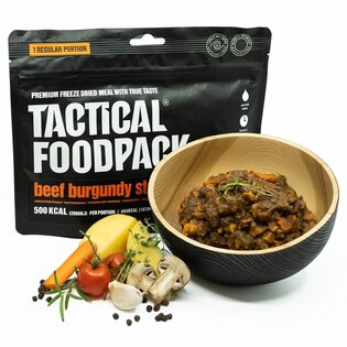 Dehydrierte Nahrung Rindergulasch nach Burgunder Art Tactical Foodpack®
