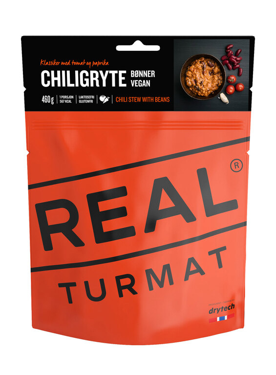 Dehydriertes Essen Geschmortes Chili mit Bohnen Real Turmat®