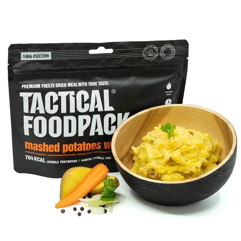 Dehydriertes Essen Kartoffelpüree mit Hühnerfleisch Tactical Foodpack®