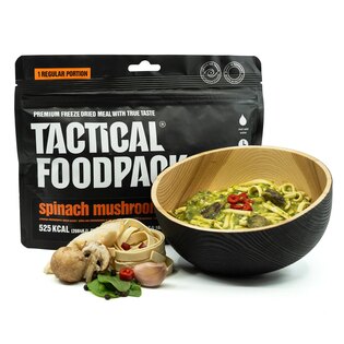 Dehydriertes Essen Nudeln mit Spinat und Pilzen Tactical Foodpack®