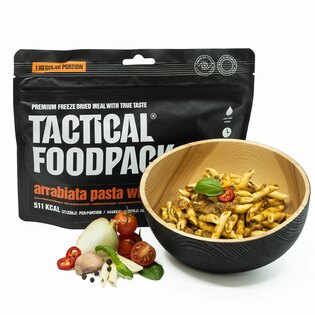 Dehydriertes Essen Pasta Arrabiata mit Hähnchenfleisch Tactical Foodpack®