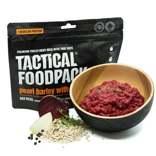 Dehydriertes Essen Perlgraupen mit Roter Bete Tactical Foodpack®
