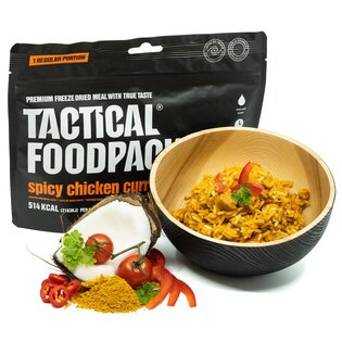 Dehydriertes Essen Pikantes Hähnchen-Curry Tactical Foodpack®