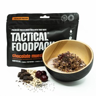 Dehydriertes Essen Schokoladen-Müsli mit Kirschen Tactical Foodpack®