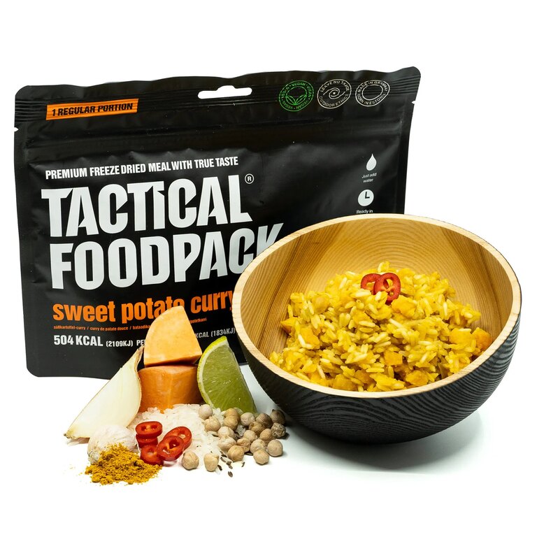 Dehydriertes Essen Süßkartoffel-Curry Tactical Foodpack®