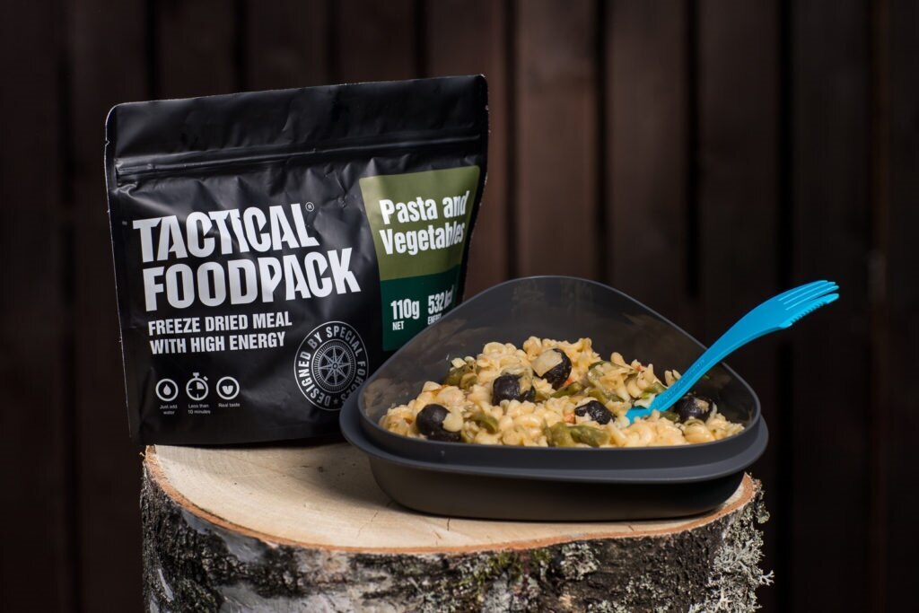 Dehydriertes Essen Tactical Foodpack® Nudeln mit Gemüse