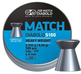 Diabolos Blue Match S100 4.51 mm JSB® / 500 Stk