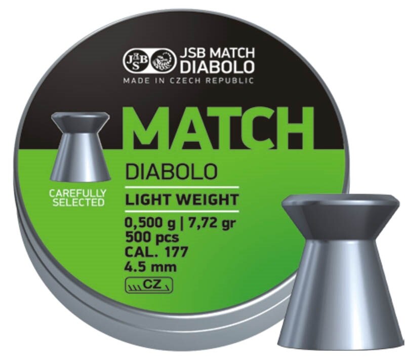 Diabolos Green Match Light Weight 4.51 mm JSB® / 500 Stück