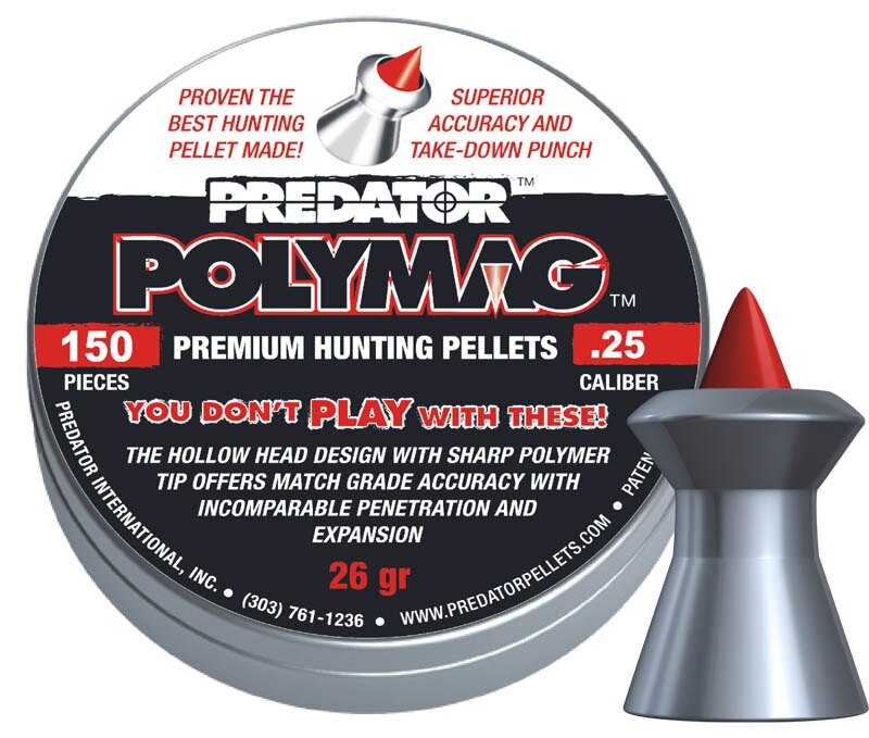 Diabolos Predator Polymag 6,35 mm JSB® / 150 Stück