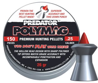 Diabolos Predator Polymag 6,35 mm JSB® / 150 Stück