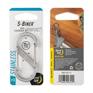 Doppelkarabiner S-Biner Nite Ize® aus Stahl