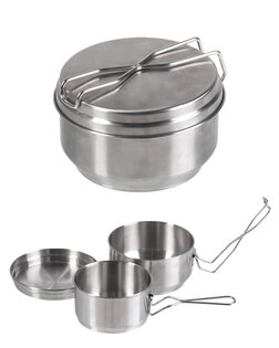 Edelstahl 3-teiliges Essgeschirr Mil-Tec®