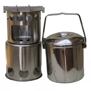 Edelstahl-Kochset Salamander Stove + Zebra Billy TBS Outdoor®