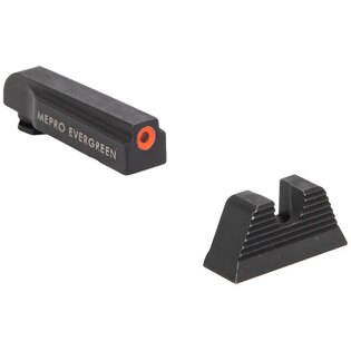 Evergreen™ Meprolight® Visier für Glock / orange Korn, klares Visier