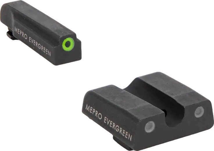 Evergreen™ Meprolight® Visierung für Glock / orange Korn, grüne Kimme