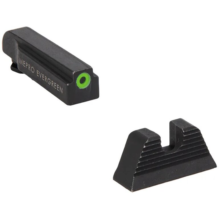 Evergreen™ Visier Meprolight® für Glock / grünes Korn, klares Visier